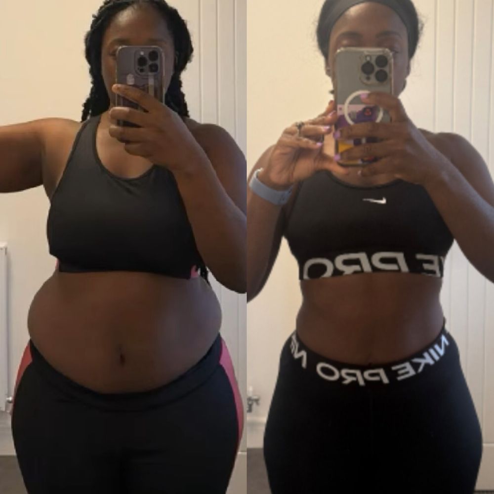 Lucinda, before and after